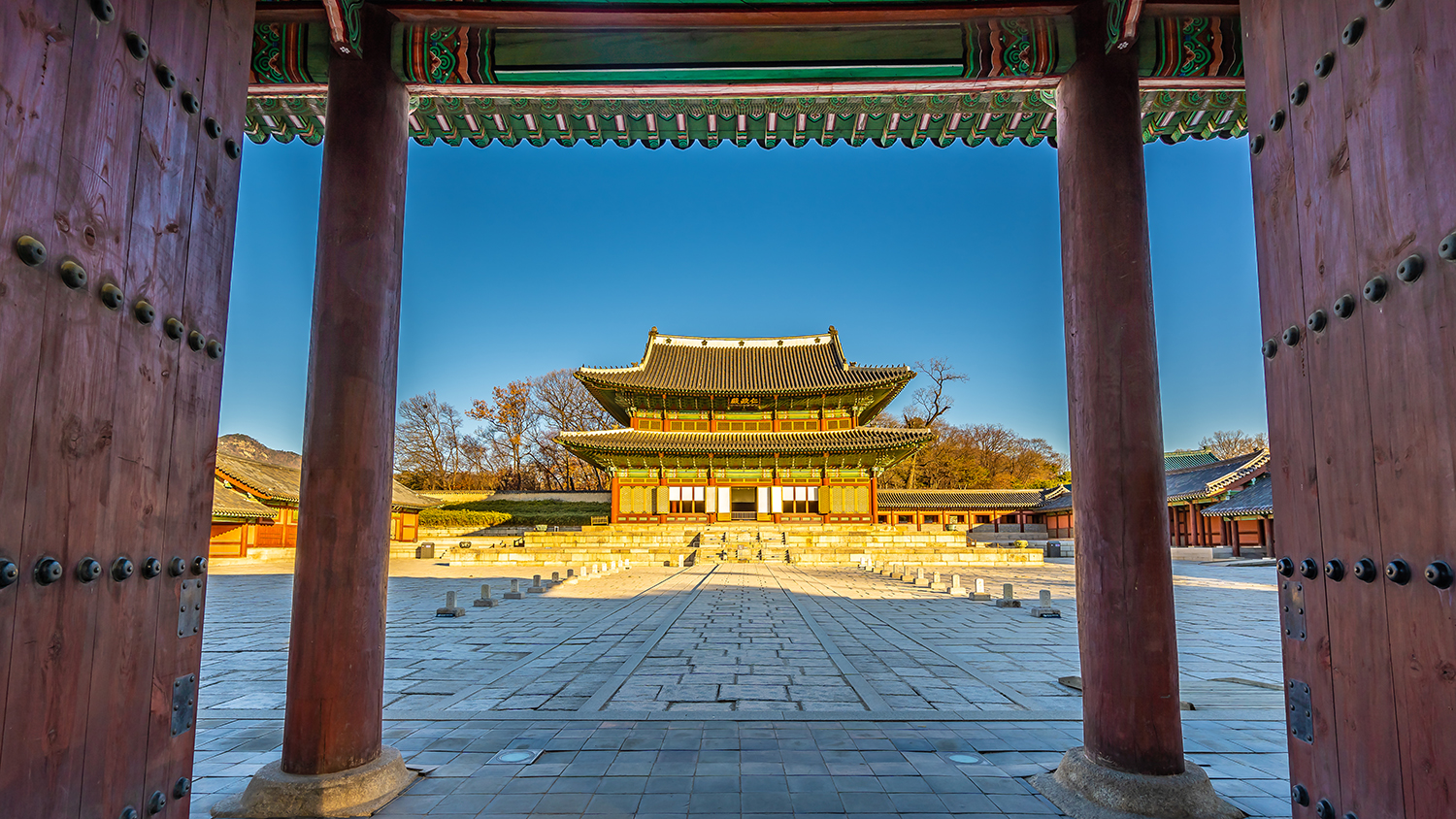 Changdeokgung-palatset i Seoul 