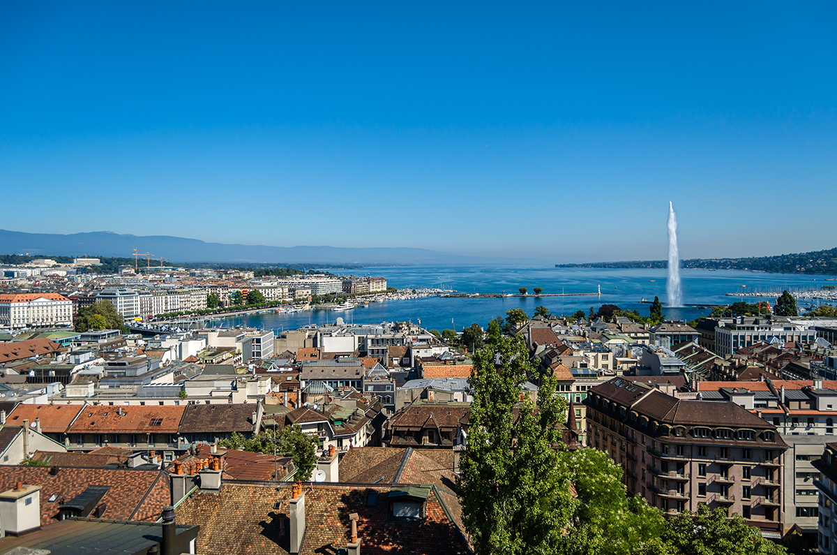 Een korte beschrijving van alle steden aan het meer van Genève